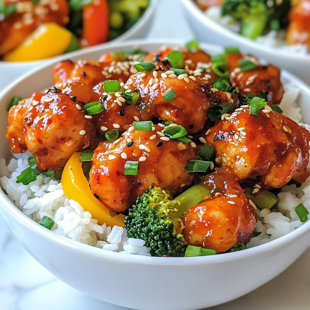 Spicy Korean Chicken Bowls Köstliches Rezept Entdecken