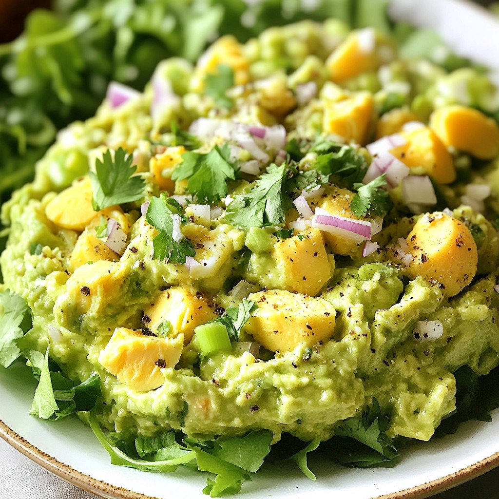 Cremiger Avocado-Ei-Salat Schnelle und einfache Zubereitung
