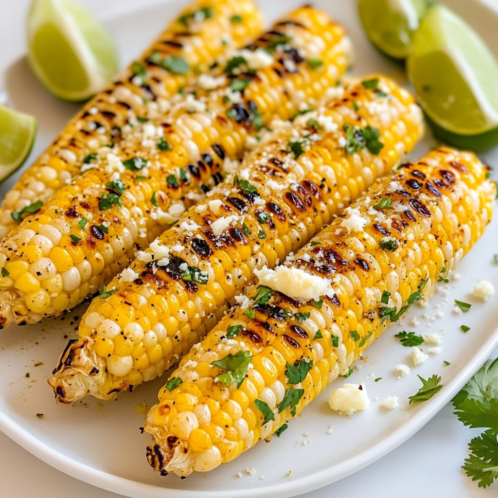 Sweet Chili Lime Grilled Corn Einfaches Sommergericht