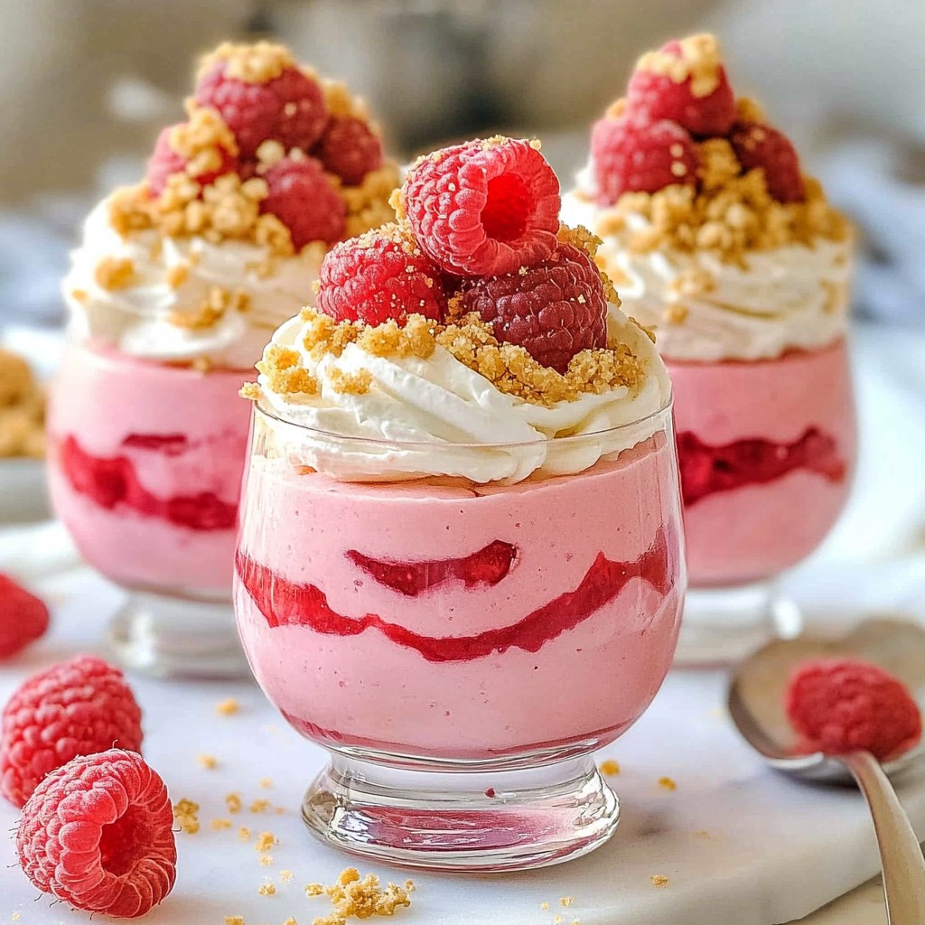 Himbeer-Cheesecake-Mousse Einfaches und Cremiges Rezept