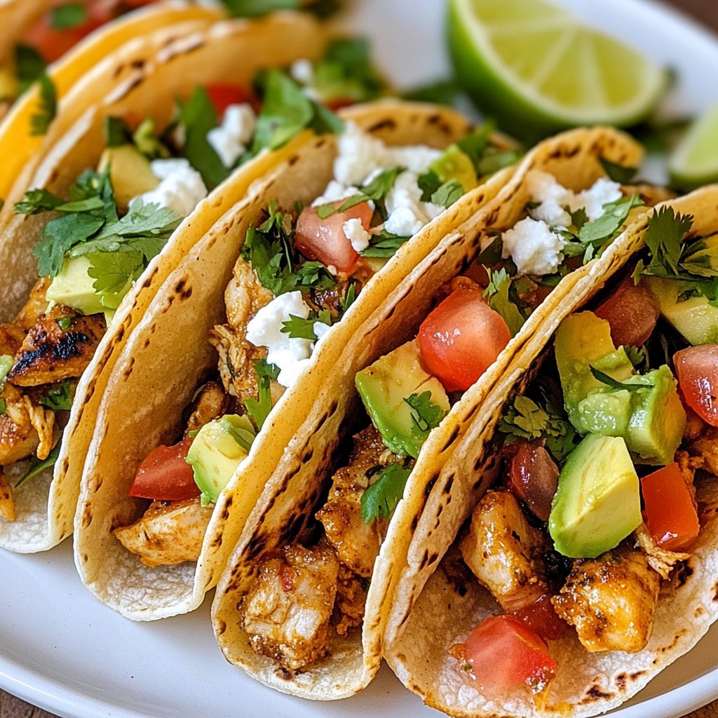 30-Minute Spicy Chicken Tacos Schnelle und Scharfe Mahlzeit