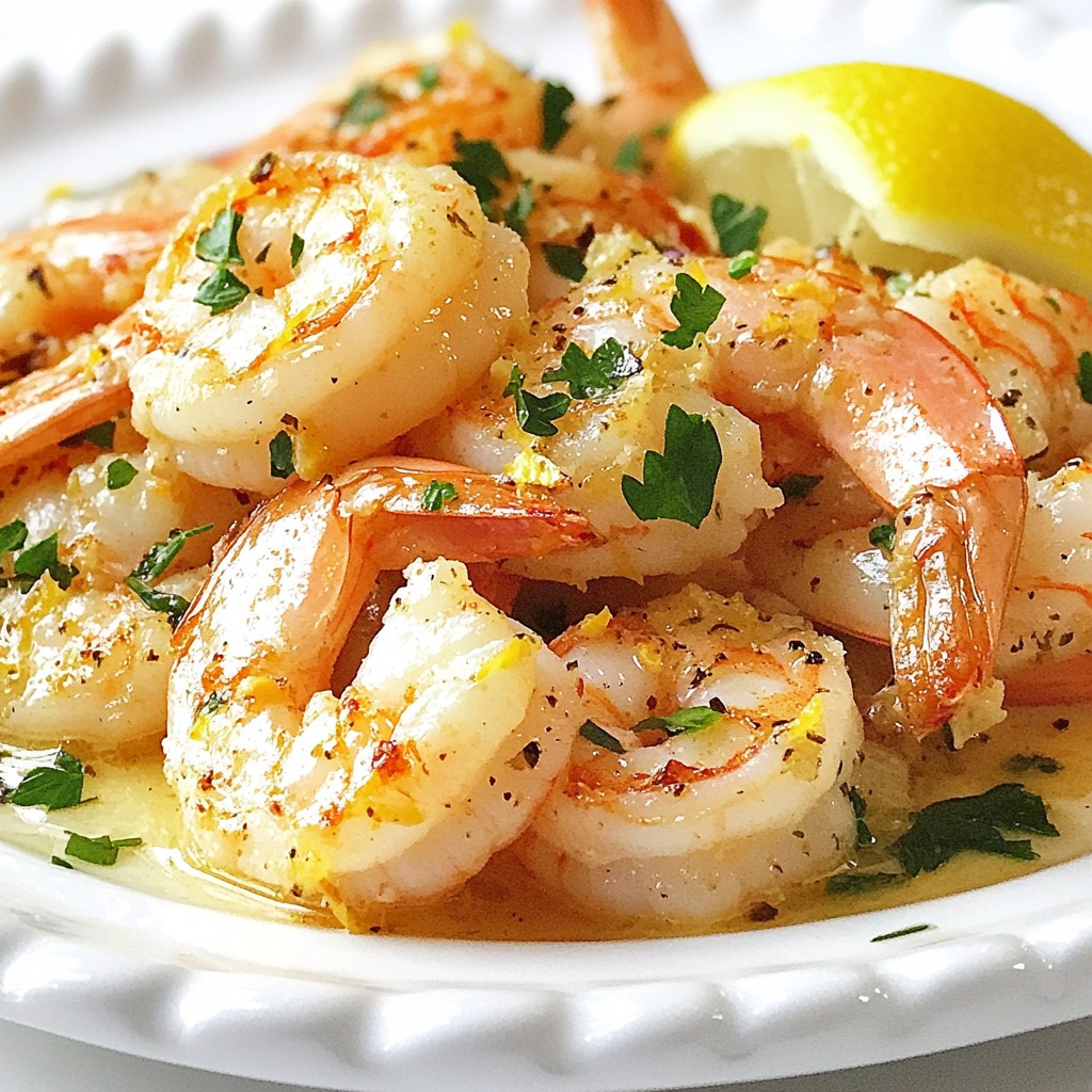 Zitronen-Knoblauch-Röstgarnelen Einfach und Köstlich