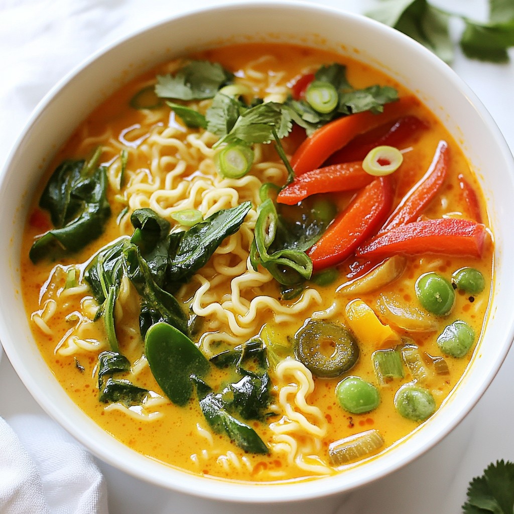 Vegan Coconut Curry Ramen Einfache und leckere Speise