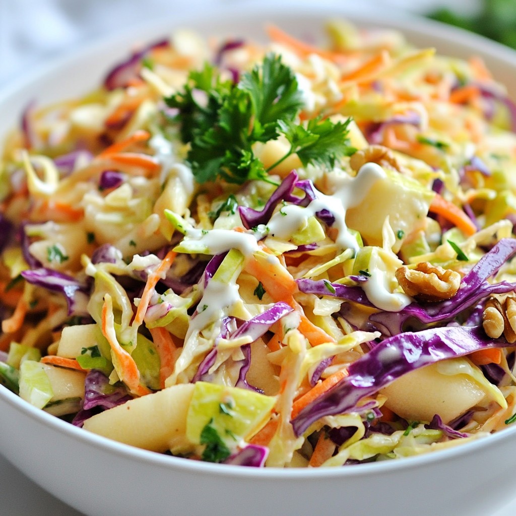 Zesty Quick Side Dish Coleslaw mit Apfel Rezept