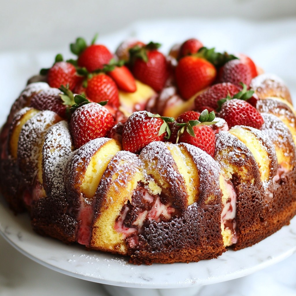 Strawberry Chocolate Marble Cake Leckere Freude backen
