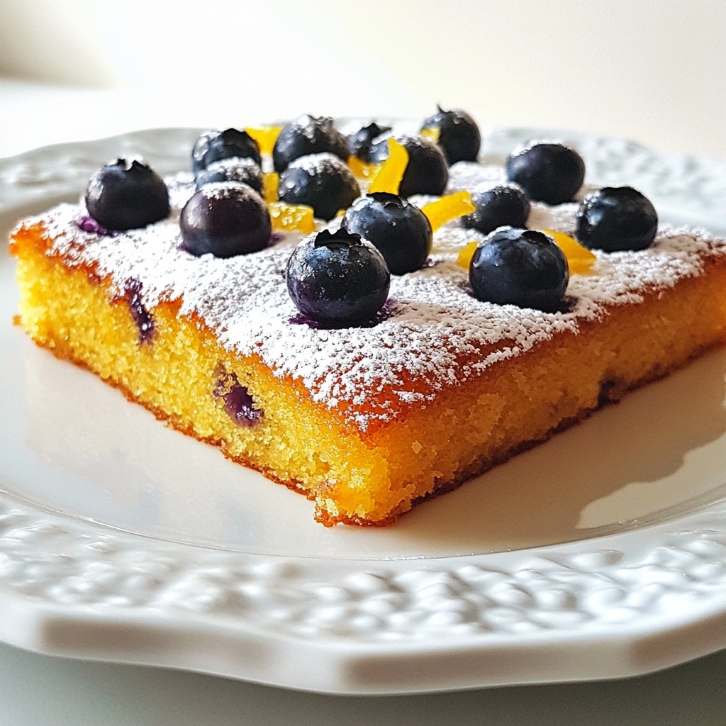 Blaubeer Zitronen Joghurtkuchen saftig und lecker
