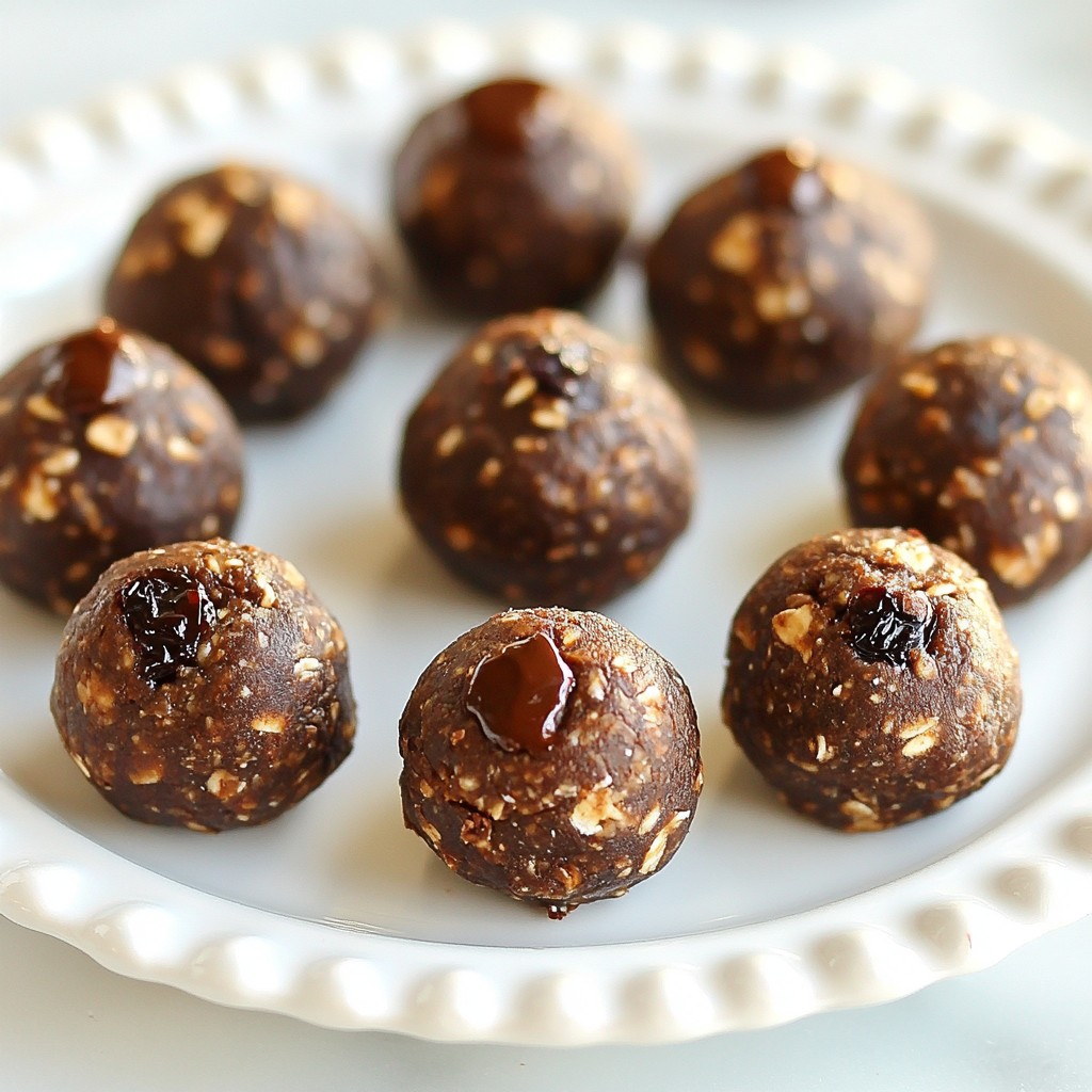 Schokoladen-Kirsch-Energie-Bällchen für Energie-Fans