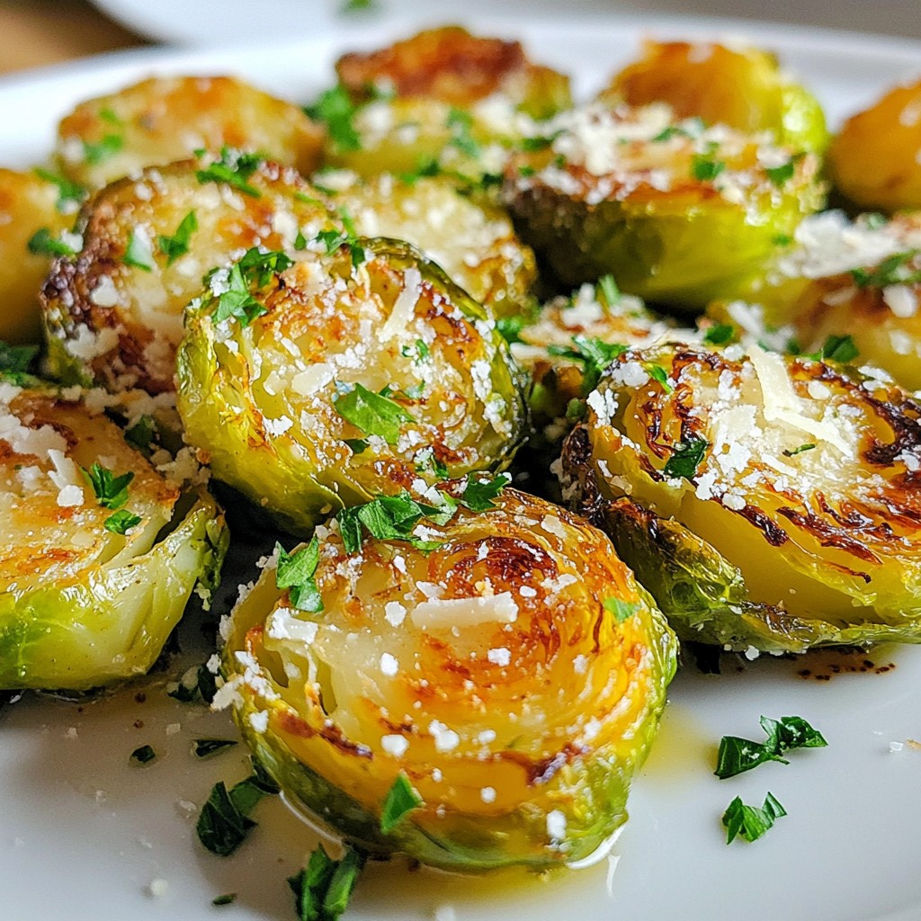 Smashed Parmesan Brussels Sprouts Köstliches Rezept