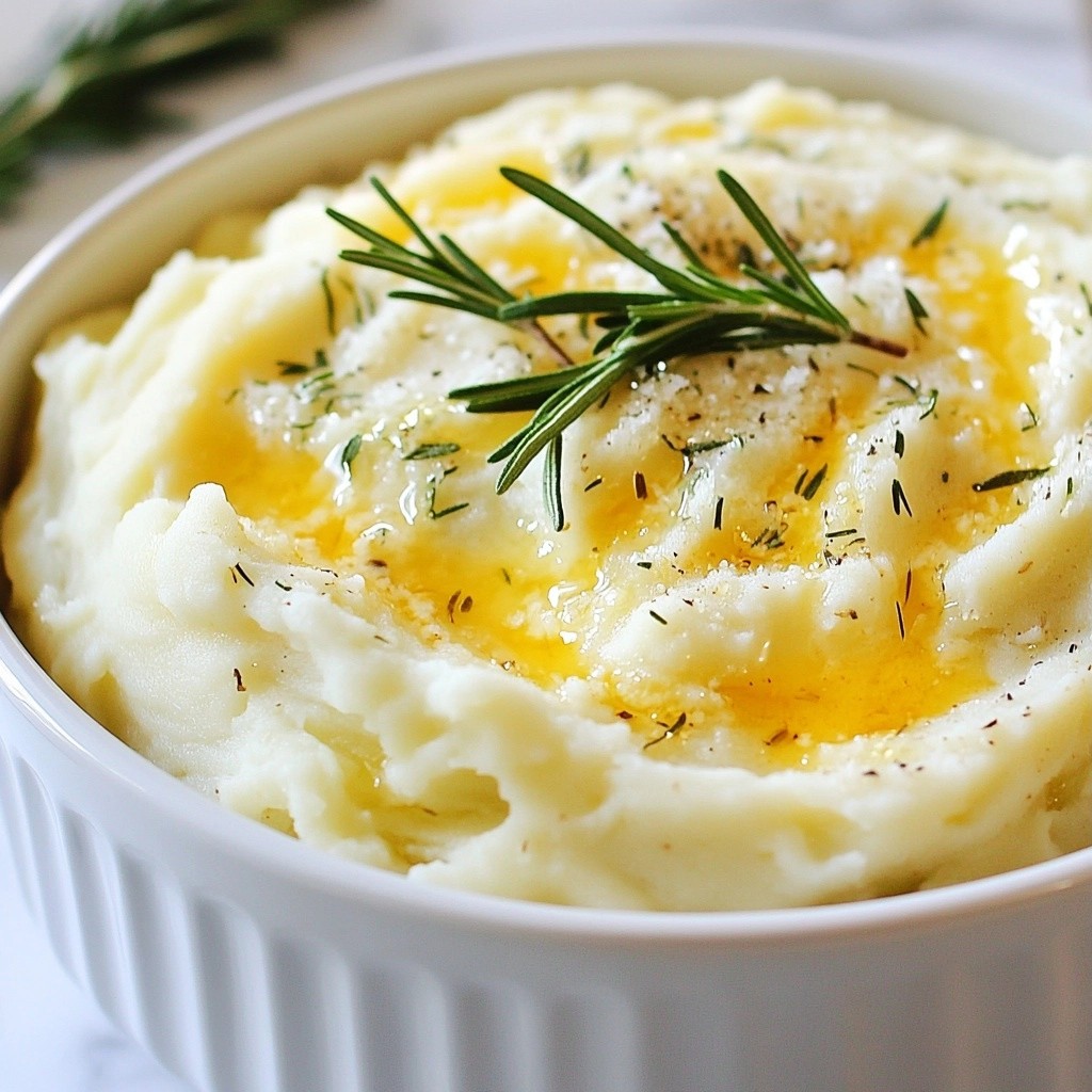Savory side dish Rosemary Parmesan Mashed Potatoes Genuss
