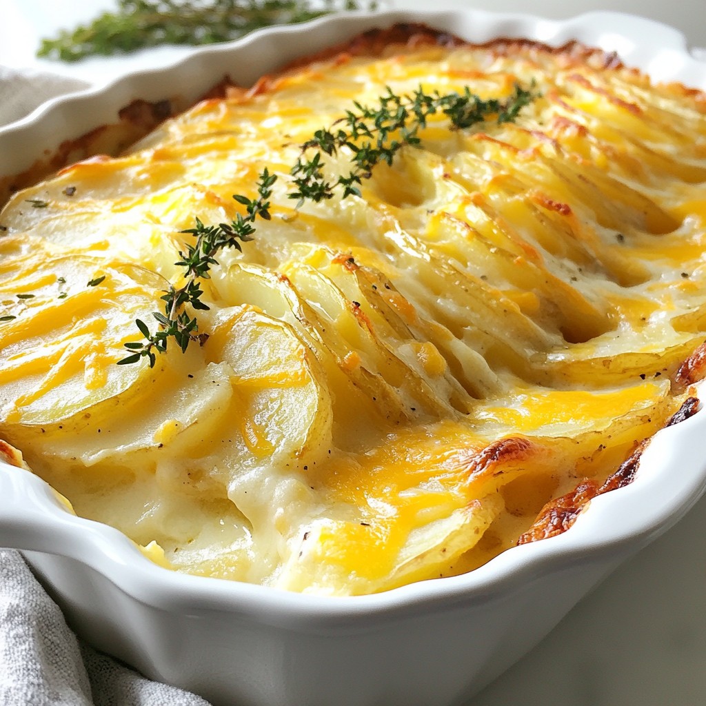 Cremige einfache Gratinkartoffeln köstliches Beilagenspiel
