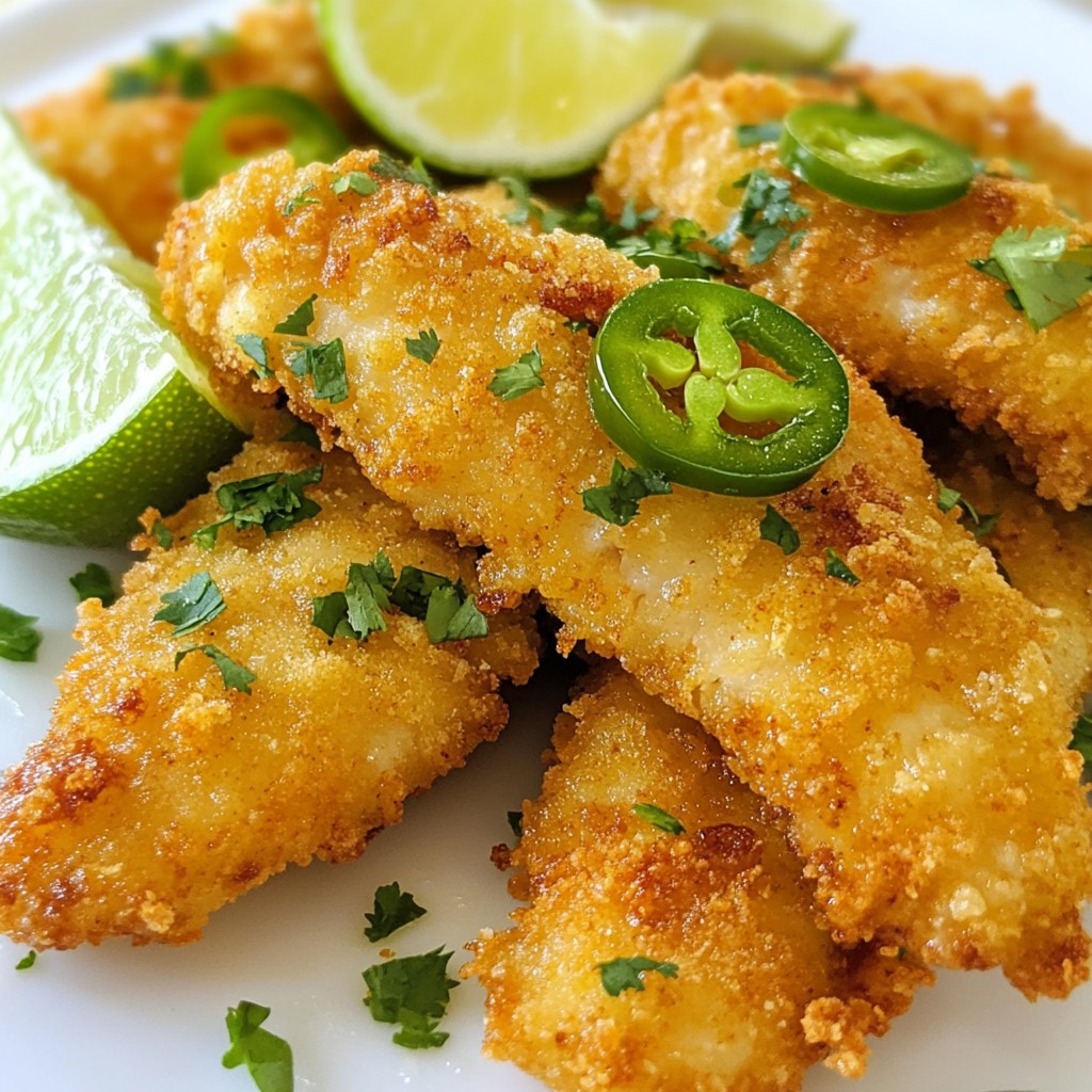Jalapeno Lime Chicken Tenders Herzhaftes Rezept