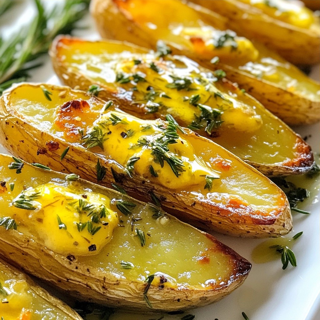 Buttery easy side dish Herb Roasted Fingerling Potatoes