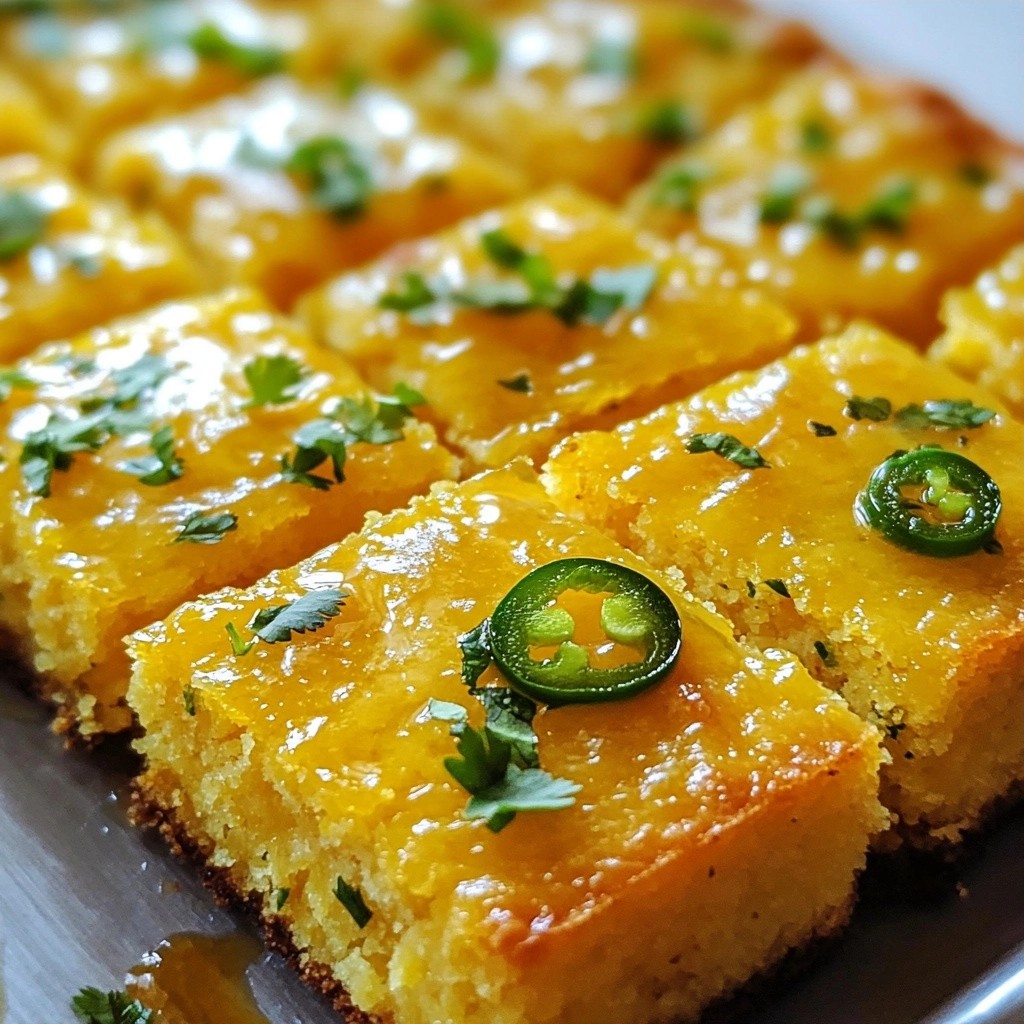 Zesty quick side dish Jalapeño Honey Cornbread Rezept