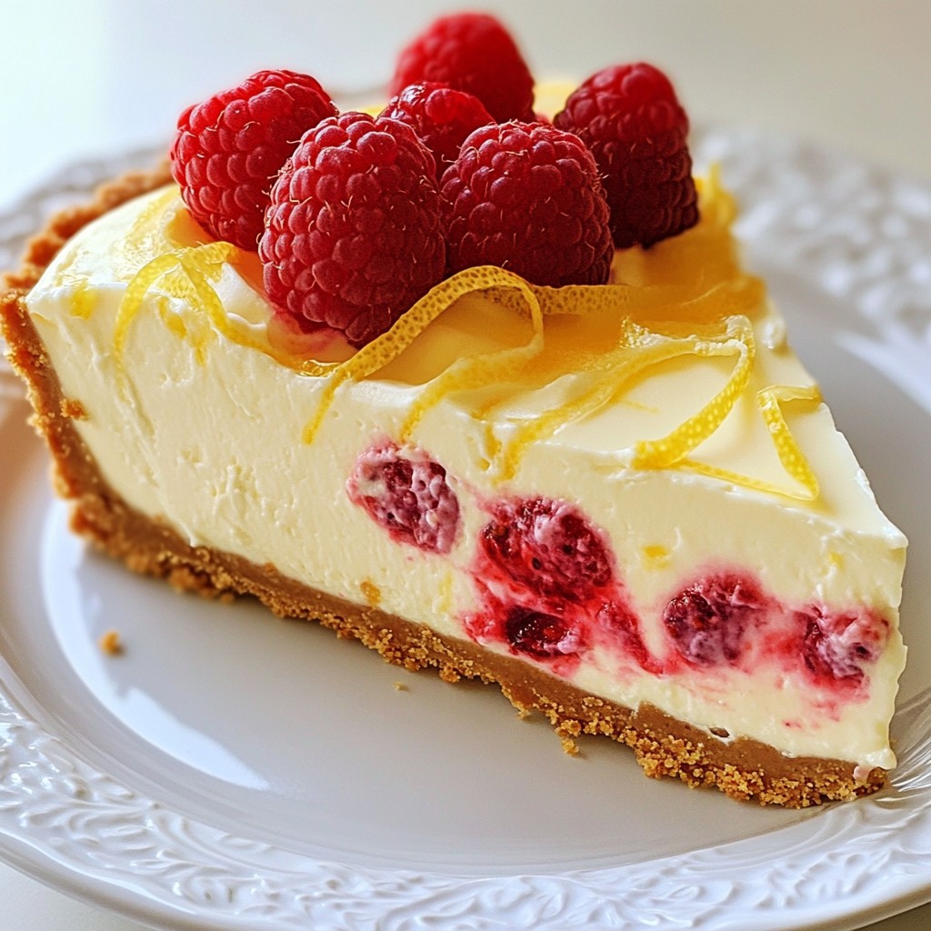 Raspberry Lemonade Cheesecake Frisch und Lecker Rezept