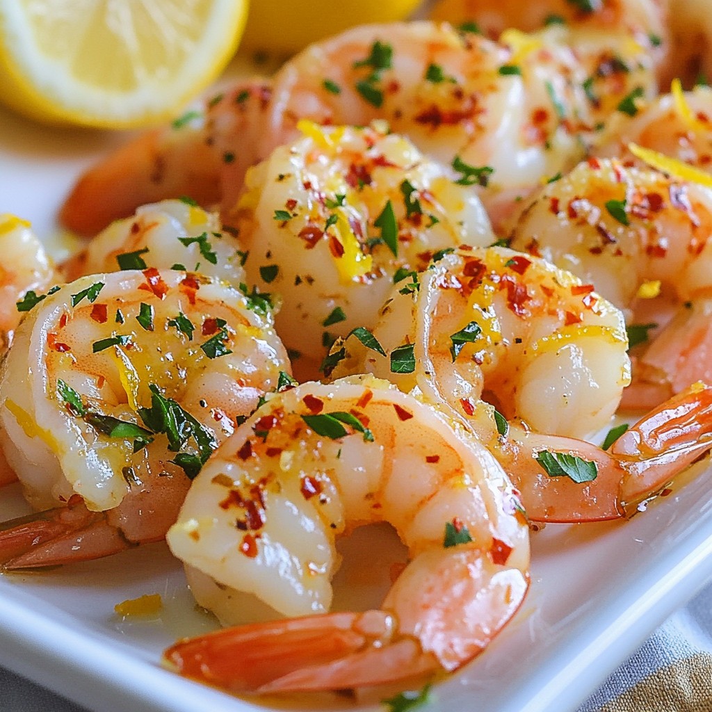 Lemon Garlic Roasted Shrimp Einfach und Köstlich