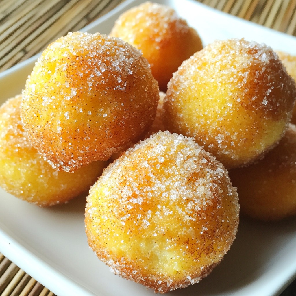 Spiced Apple Cider Donut Holes Perfekte Herbstleckerei