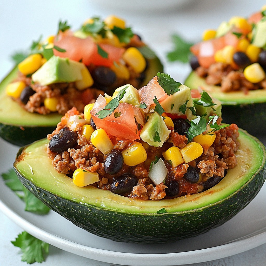 Spicy Taco Stuffed Avocados Einfache und leckere Idee