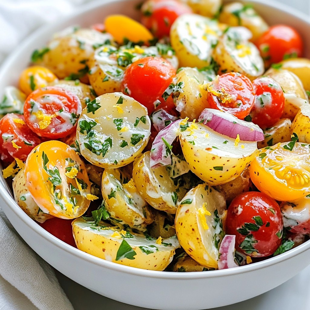 Crunchy Herbed Potato Salad Einfaches Beilagengericht