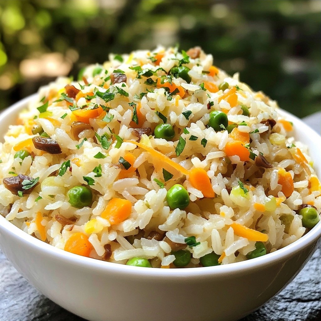 Savory quick side dish Chestnut Rice Pilaf Rezept