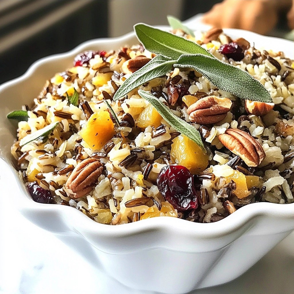 Festive Side Dish Chestnut and Sage Wild Rice Rezept