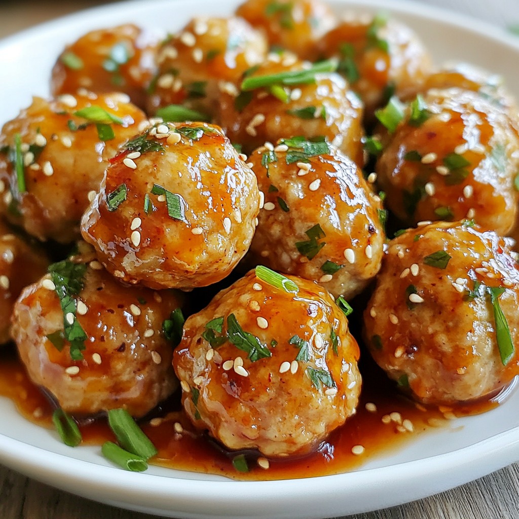 Honey Sriracha Turkey Meatballs Köstlicher Genuss