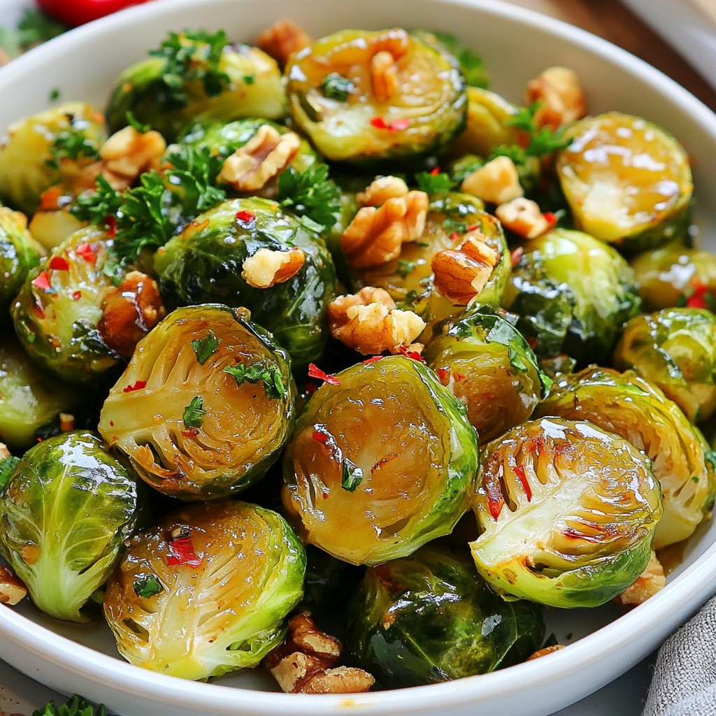 Maple Dijon Brussels Sprouts Skillet Leckeres Rezept