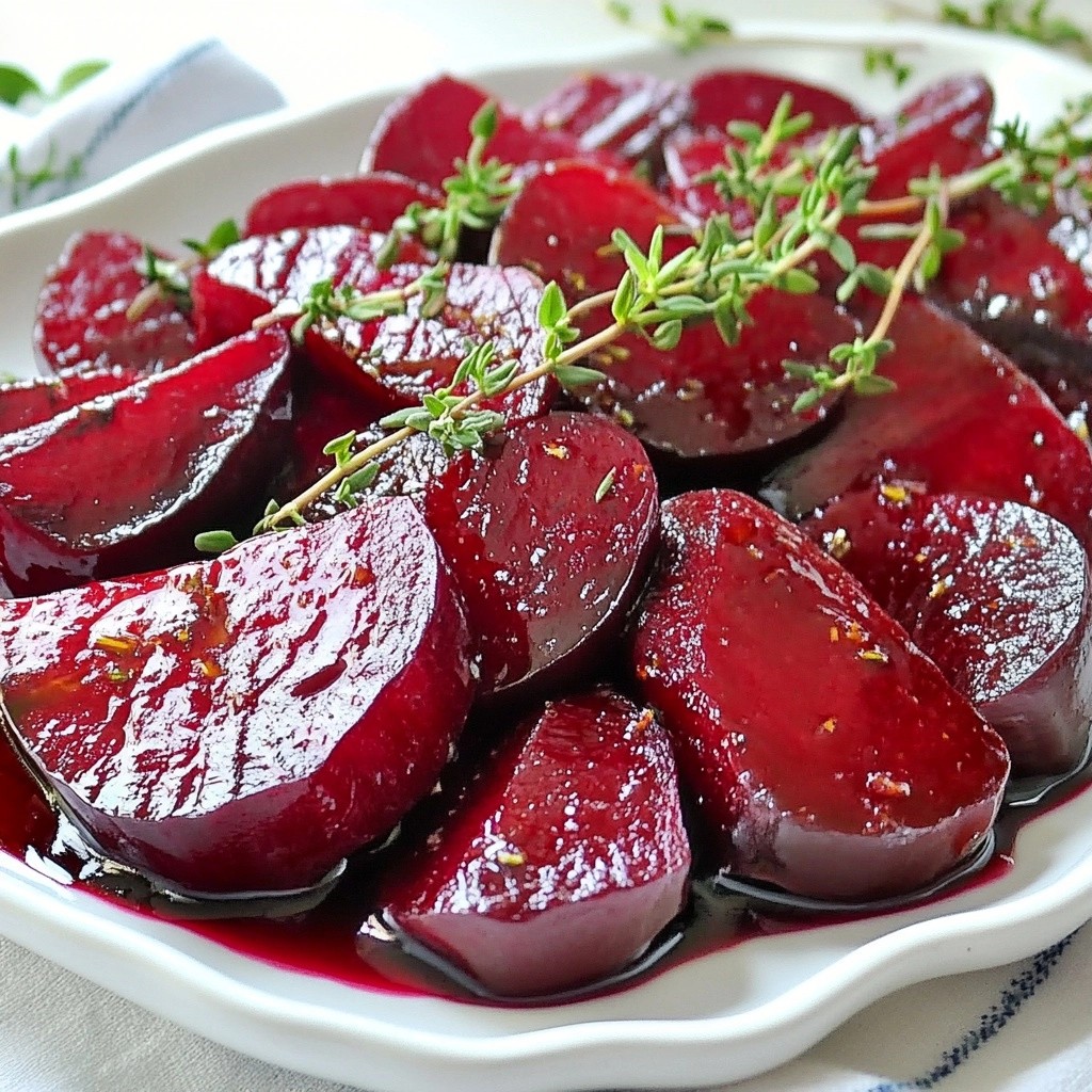 Tangy quick side dish Balsamic Roasted Beets Rezept